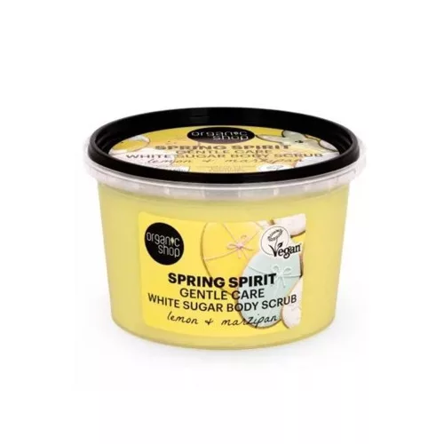 Organic shop gyengéd ápoló testradír citrommal és marcipánnal 250ml