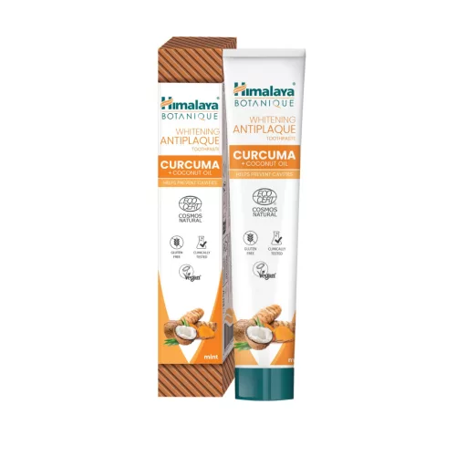 Himalaya botanique natúr kurkumás fehérítő, lepedékeltávolító fogkrém 75 ml