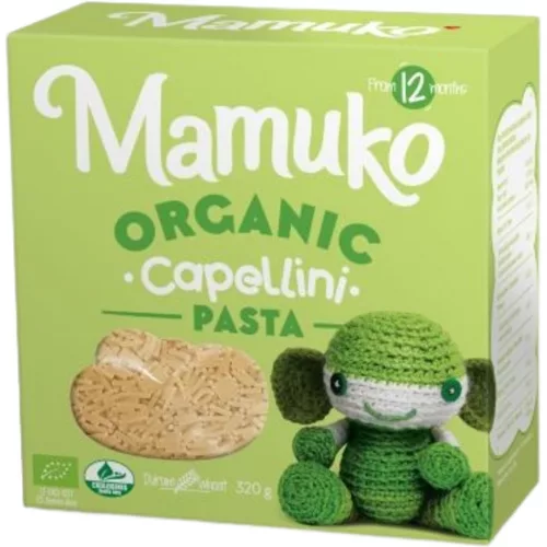 MAMUKO BIO BABATÉSZTA CAPELLINI 320 g - bio és új hullámos étkezés
