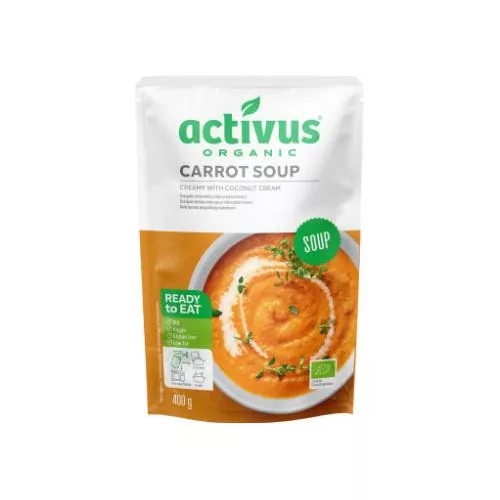 Activus bio vegán organikus sárgarépa krémleves kókusztejjel 400 g