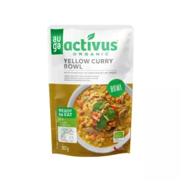 Activus bio curry tál gombával&csicseriborsó 283g