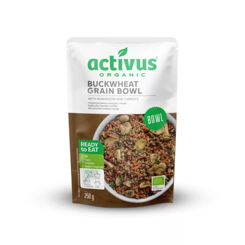 Activus bio hajdina&gomba gabona tál répával 250 g