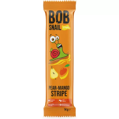 Bob Snail gyümölcstekercs körte-mangó 14 g