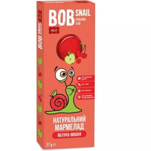 Bob Snail gyümölcszselé alma-meggy 27 g