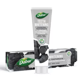   Dabur Herbal fehérítő fogkrém Aktív szénnel organikus összetevővel 100 ml