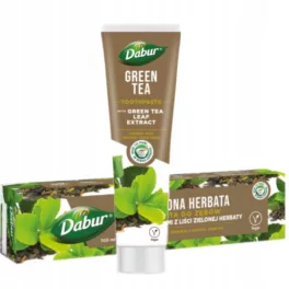 Dabur herbal fogkrém fluoridmentes zöld teával 100 ml