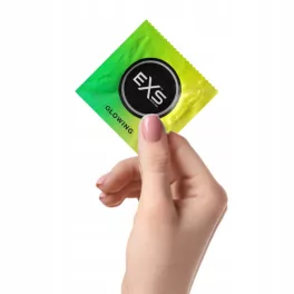 EXS Glow - vegán világító óvszer (100 db)