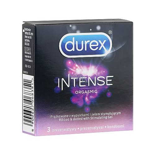 Durex Intense - bordázott és pontozott óvszer(3db) -