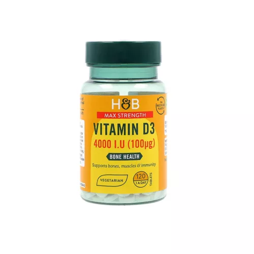 H&b d3-vitamin tabletta 4000 ne 120 db