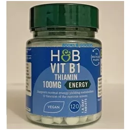 H&B b1-vitamin tabletta 396mg 120 db