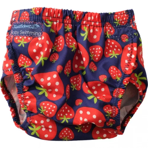 Konfidence AquaNappy™  STRAWBERRY 3 rétegű mosható úszópelenka állítható méretezéssel