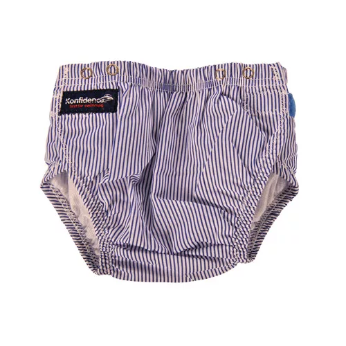 Konfidence AquaNappy™  BLUE STRIPE 3 rétegű mosható úszópelenka állítható méretezéssel