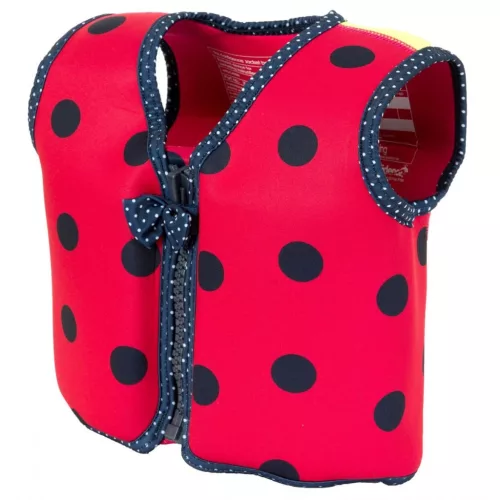 Konfidence Jackets™  gyermek úszómellény - PINK LADYBIRD   Rugalmas neoprén anyagú úszómellény 8 kivehető úszószivaccsal