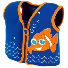   Konfidence Jackets™ gyermek úszómellény - CLOWNFISH   Rugalmas neoprén anyagú úszómellény 8 kivehető úszószivaccsal