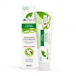 Dr.organic bio aloe vera fogkrém 100 ml - bio és natúr kozmetikumok