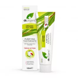 Dr.organic bio teafa fogkrém 100 ml - bio és natúr kozmetikumok