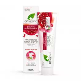 Dr.organic bio gránátalma fogkrém 100 ml - bio és natúr kozmetikumok