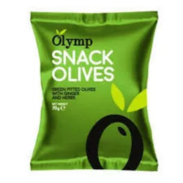   Olymp snack fűszerezett zöld magozott olajbogyó gyömbérrel 70 g