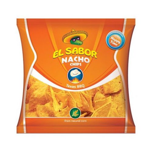 El sabor big nacho chips gluténmentes texas bbq 225 g