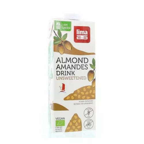 Lima bio gm mandulaital natúr,édesítőszermentes 1l - bio és új hullámos étkezés