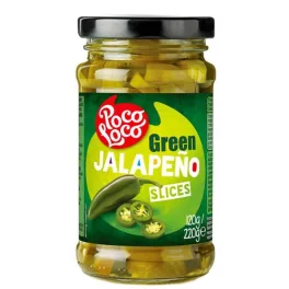 Poco Loco szeletelt zöld jalapeno paprika 225 g