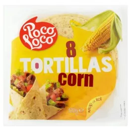 Poco Loco kukoricás lágy tortilla 320 g - bio és új hullámos étkezés