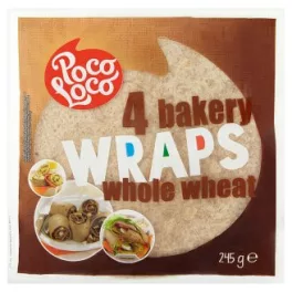 Poco Loco teljes kiőrlésű lágy tortilla 245 g - bio és új hullámos étkezés