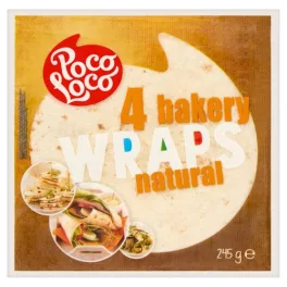 Poco Loco lágy tortilla búzalisztből 245 g - bio és új hullámos étkezés