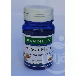 Dammers ashwa maca indiai ginzeng kapszula 40 db - bio és vegán étrendkiegészítők