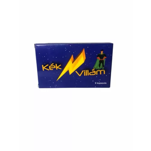 Kék villám - étrendkiegészítő kapszula férfiaknak (6db) - bio és natúr intim együttléthez