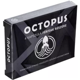 Octopus - étrendkiegészítő kapszula férfiaknak (4db) - bio és natúr intim együttléthez