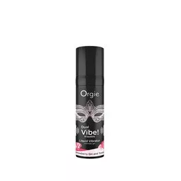 Orgie dual vibe - unisex folyékony vibrátor - eper - gin tonic (15ml) - bio és natúr intim együttléthez