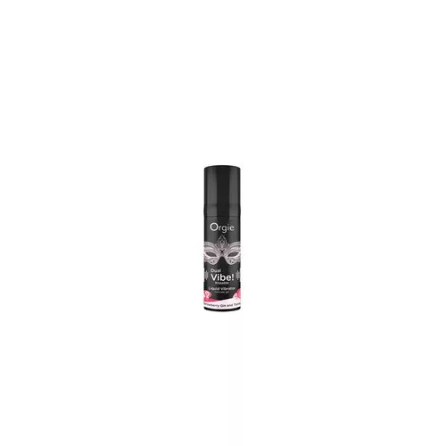 Orgie dual vibe - unisex folyékony vibrátor - eper - gin tonic (15ml) - bio és natúr intim együttléthez