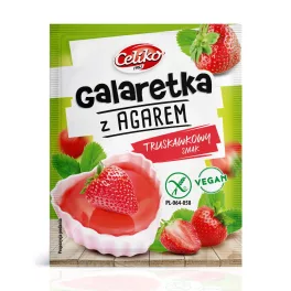 Celiko tortazselé agar-agarral eper 45 g - bio és új hullámos étkezés