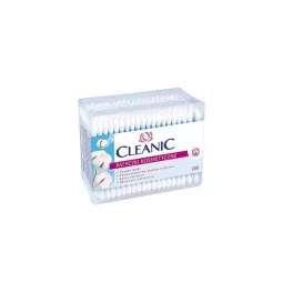 Cleanic naturals organic 100% pamut fültisztító pálcika 200db - bio és natúr kozmetikumok
