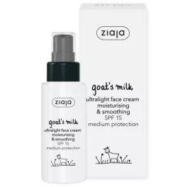 Ziaja kecsketejes ultralight arckrém ff15 50 ml - bio és natúr kozmetikumok
