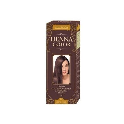 Henna Color szinező hajbalzsam nr 18 fekete meggy 75 ml