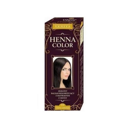 Henna Color szinező hajbalzsam nr 19 fekete csokoládé 75 ml