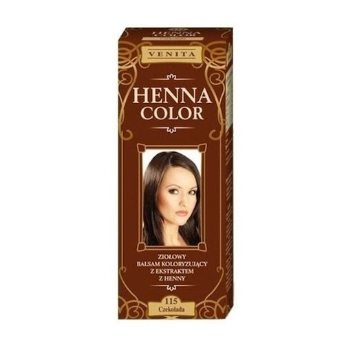 Henna Color szinező hajbalzsam nr 115 csokoládé barna 75 ml