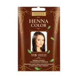 Henna Color hajszinezőpor nr 115 csokoládé barna 25 g - bio és natúr kozmetikumok