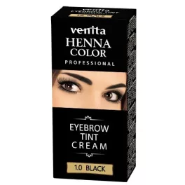 Henna Color tartós szempilla és szemöldök krémfesték fekete 15 g - bio és natúr kozmetikumok