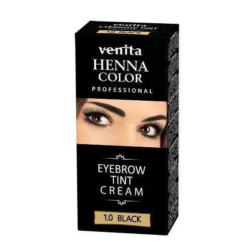 Henna Color tartós szempilla és szemöldök krémfesték fekete 15 g