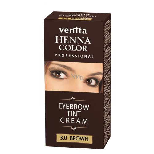 Henna Color tartós szempilla és szemöldök krémfesték barna 15 g