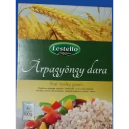 Lestello árpagyöngy dara 4x100g 400 g - bio és új hullámos étkezés