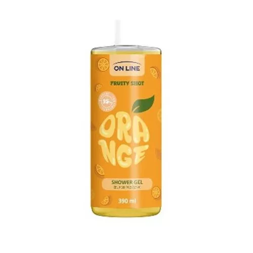 On Line tusfürdő fruity shot narancs 390 ml