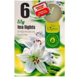 Illatos teamécses vanília 6 db-os - aromaterápiához és wellnesshez