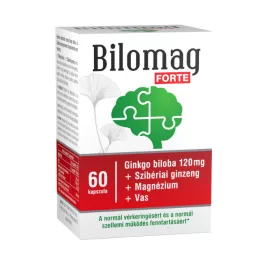   Bilomag forte 120mg gingko biloba kivonatot tartalmazó étrend-kiegészítő kapszula 60 db