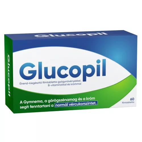 Glucopil étrend-kiegészítő gyógynövényekkel, b-vitaminokkal és krómmal filmtabletta 60 db