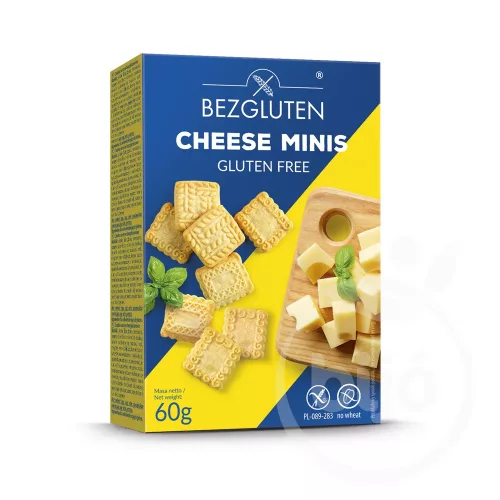 Bezgluten gluténmentes sajtos mini falatkák 60 g