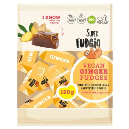Super fudgio bio vegán karamella gyömbéres 100 g